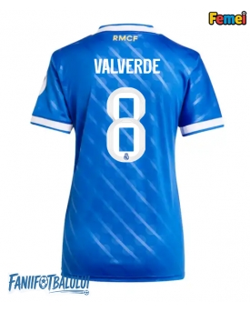 Real Madrid Federico Valverde #8 Tricou Fotbal Replică 2025-26 Femei Treilea